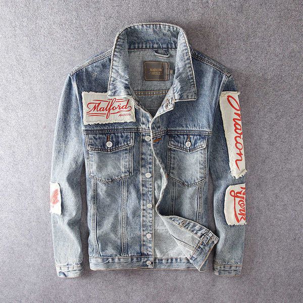 men's jackets fashion streetwear retro blue patchwork designer denim men skull printed hip hop coats biker chaqueta 0vnu f5ne, Black;brown
men's jackets fashion streetwear retro blue patchwork designer denim men skull printed hip hop coats biker chaqueta 0vnu f5ne, Black;brown