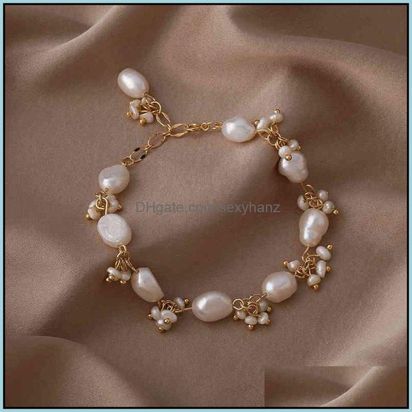 charm bracelets jewelry bracelet pearl danshui design beads simple cool temperament fashion hand net drop delivery 2021 fh5l2, Golden;silver
charm bracelets jewelry bracelet pearl danshui design beads simple cool temperament fashion hand net drop delivery 2021 fh5l2, Golden;silver