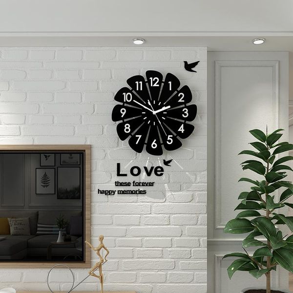 wall clocks creative geometric flower black clock modern design with stickers 3d quartz hanging home decor
wall clocks creative geometric flower black clock modern design with stickers 3d quartz hanging home decor
