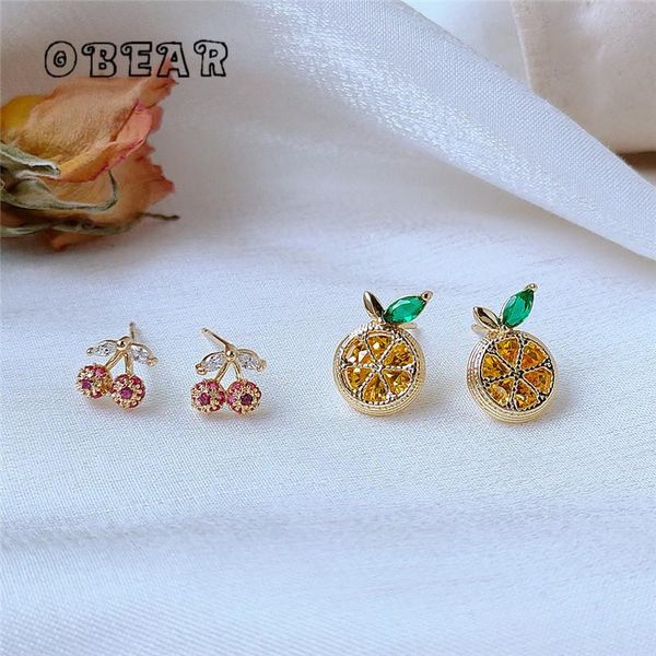 stud obear 14k real gold plated korean creative cherry orange zircon earring women exquisite small fresh daily jewelry, Golden;silver
stud obear 14k real gold plated korean creative cherry orange zircon earring women exquisite small fresh daily jewelry, Golden;silver