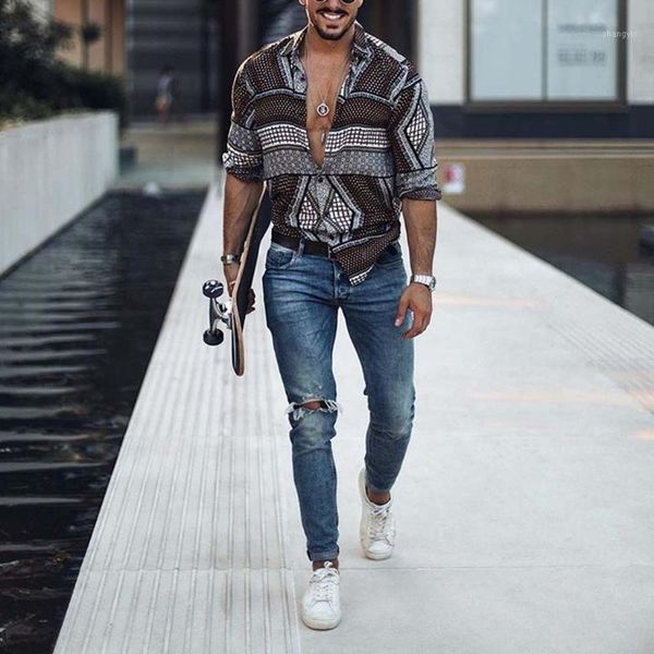 vintage printed men brand shirt ethnic long sleeve lapel streetwear hawaiian loose fit casual shirts men clothing camisas hombre1, White;black
vintage printed men brand shirt ethnic long sleeve lapel streetwear hawaiian loose fit casual shirts men clothing camisas hombre1, White;black