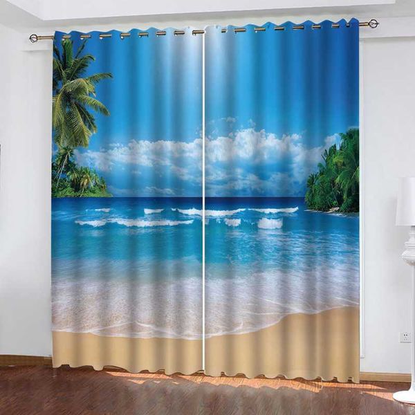 home decoration blackout 3d curtain custom 3d curtain fabric blue beach curtains
home decoration blackout 3d curtain custom 3d curtain fabric blue beach curtains