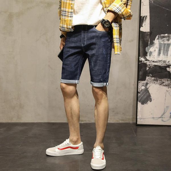 men's jeans 2021 denim shorts summer thin casual large straight middle pants flanging elastic capris, Blue
men's jeans 2021 denim shorts summer thin casual large straight middle pants flanging elastic capris, Blue