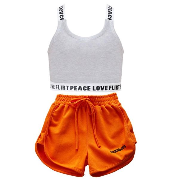 shorts girls casual clothes set 2pcs vest drawstring kids cotton outfit sets sports pants teen summer loose short trousers, Black
shorts girls casual clothes set 2pcs vest drawstring kids cotton outfit sets sports pants teen summer loose short trousers, Black