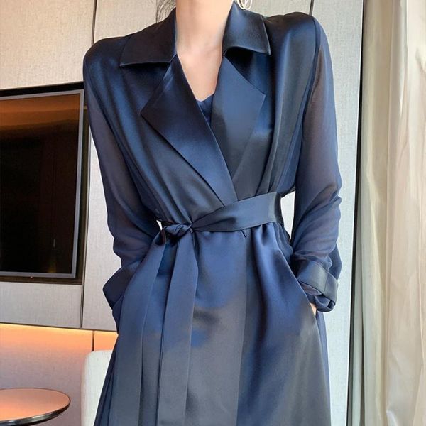 autumn lapel vintage trench coat navy color mid-length windbreaker with belt female portable outerwear mujer chaqueta, Tan;black
autumn lapel vintage trench coat navy color mid-length windbreaker with belt female portable outerwear mujer chaqueta, Tan;black