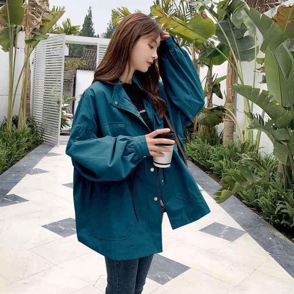 women's jackets female retro casual button jacket drawstring pocket warm khaki autumn korean loose windbreaker ladies mid-length, Black;brown
women's jackets female retro casual button jacket drawstring pocket warm khaki autumn korean loose windbreaker ladies mid-length, Black;brown