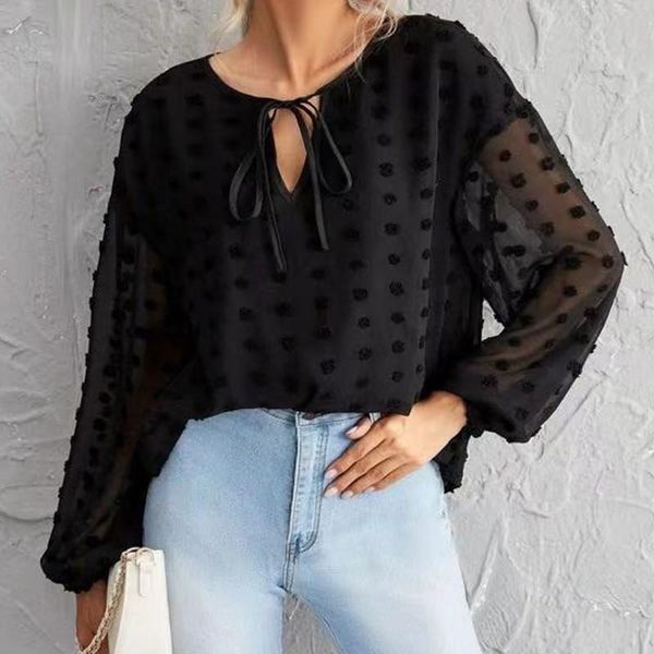 women's blouses & shirts 2021 spring summer loose commuter strap hedging black long sleeve women jacquard chiffon shirt, White
women's blouses & shirts 2021 spring summer loose commuter strap hedging black long sleeve women jacquard chiffon shirt, White