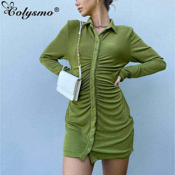 colysmo orange shirt dress button solid color ruched lapel cardigan long sleeve dresses autumn women casual party wear 210527, Black;gray
colysmo orange shirt dress button solid color ruched lapel cardigan long sleeve dresses autumn women casual party wear 210527, Black;gray