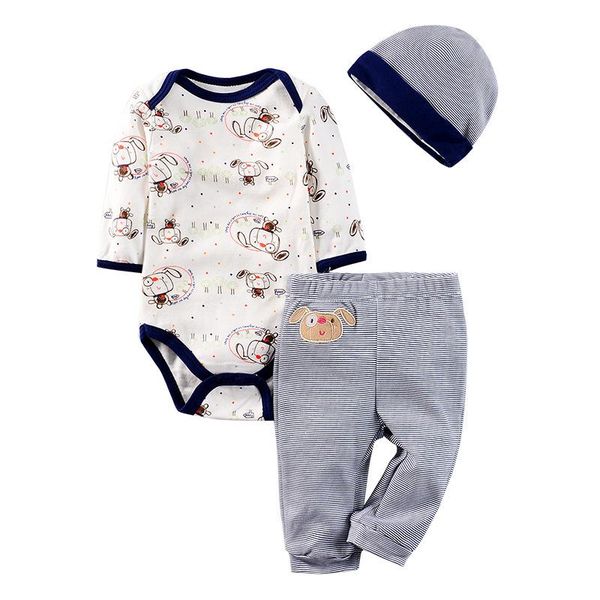 clothing sets 3 pieces/set baby boy clothes set born girls bodysuit+trousers+bib/cap cotton long sleeve infantil girl outfit 0-12m, White
clothing sets 3 pieces/set baby boy clothes set born girls bodysuit+trousers+bib/cap cotton long sleeve infantil girl outfit 0-12m, White