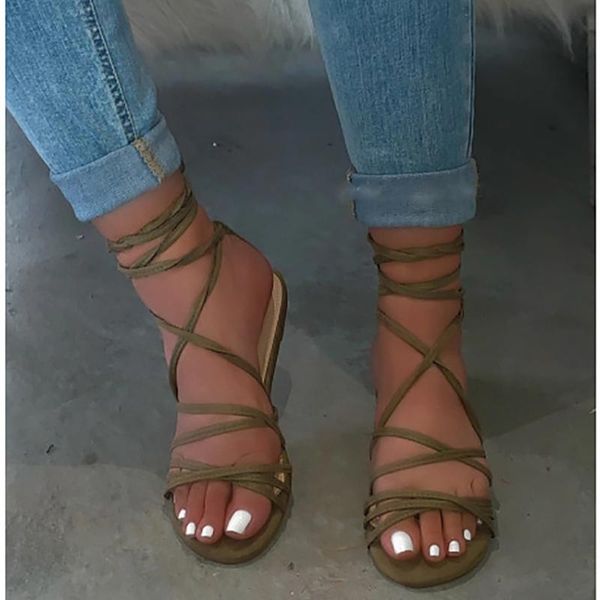 plus size 2021 new comfortable cross straps open toe women's sandals fashion solid color wild outdoor flat bottom sandals, Black
plus size 2021 new comfortable cross straps open toe women's sandals fashion solid color wild outdoor flat bottom sandals, Black