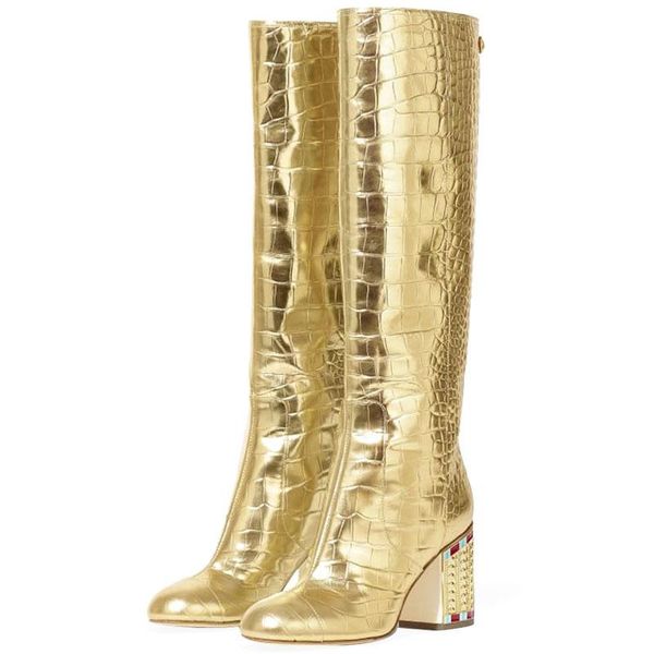 boots women selling round knee high crocodile pattern diamond chunky heel fashion boot 2022 est slip on, Black
boots women selling round knee high crocodile pattern diamond chunky heel fashion boot 2022 est slip on, Black