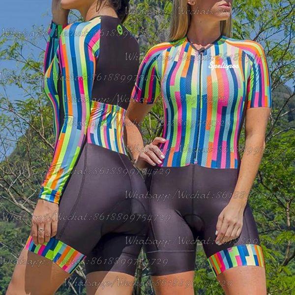 racing sets one piece custom bodysuit summer cycling skinsuit rainbow green blue pink bike gear kit triathlon women ciclismo jumpsuit mujer, Black;blue
racing sets one piece custom bodysuit summer cycling skinsuit rainbow green blue pink bike gear kit triathlon women ciclismo jumpsuit mujer, Black;blue