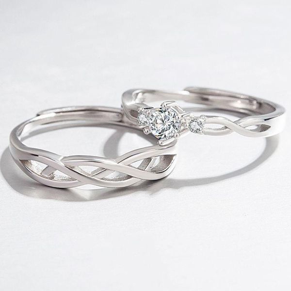 wedding rings twisted bands in s925 sterling silver adjustable promise delicate matching valentine's day gift drop, Slivery;golden
wedding rings twisted bands in s925 sterling silver adjustable promise delicate matching valentine's day gift drop, Slivery;golden