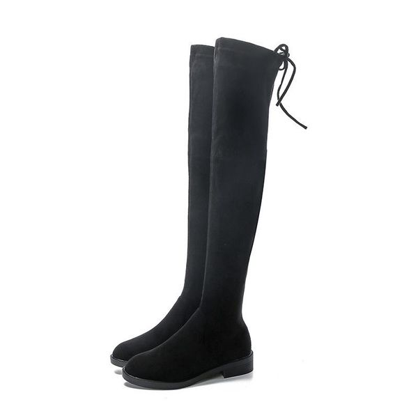boots 2021 ladies shoes square low heel women over the knee black round head suede warm plush winter elastic
boots 2021 ladies shoes square low heel women over the knee black round head suede warm plush winter elastic