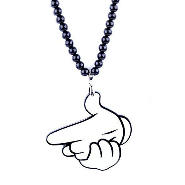 pendant necklaces hip hop shooting gesture necklace for men rock style beads long chain costume jewelry boyfriend party gift, Silver
pendant necklaces hip hop shooting gesture necklace for men rock style beads long chain costume jewelry boyfriend party gift, Silver