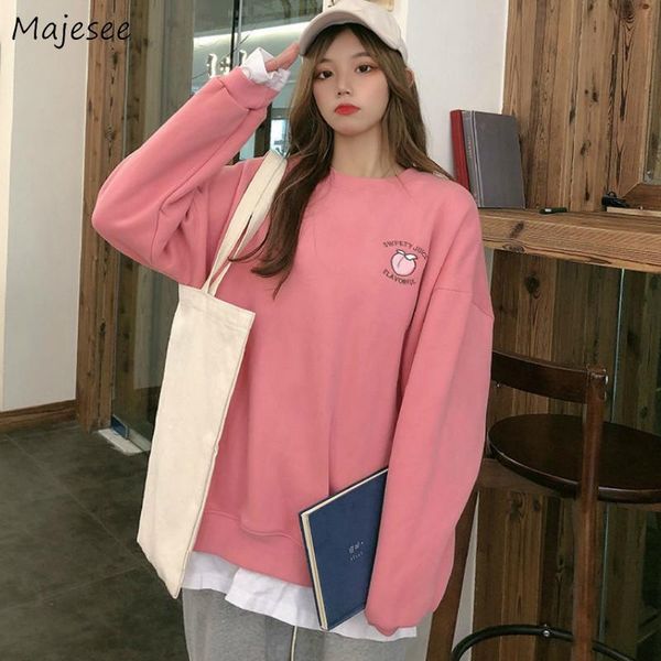 women's hoodies & sweatshirts women plus size 4xl fake 2 piece embroidery kawaii lovely o-neck drop-shoulder korean style teens casual, Black
women's hoodies & sweatshirts women plus size 4xl fake 2 piece embroidery kawaii lovely o-neck drop-shoulder korean style teens casual, Black