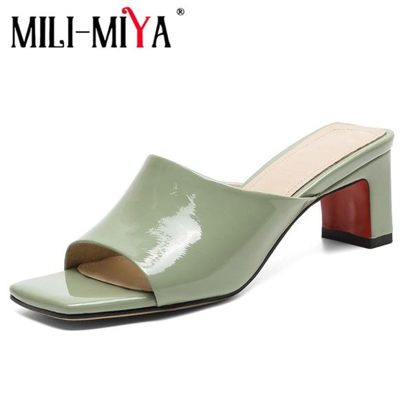 sandals mili-miya arrival concise design women genuine leather square toe thick heels slip on dress party summer shoes, Black
sandals mili-miya arrival concise design women genuine leather square toe thick heels slip on dress party summer shoes, Black