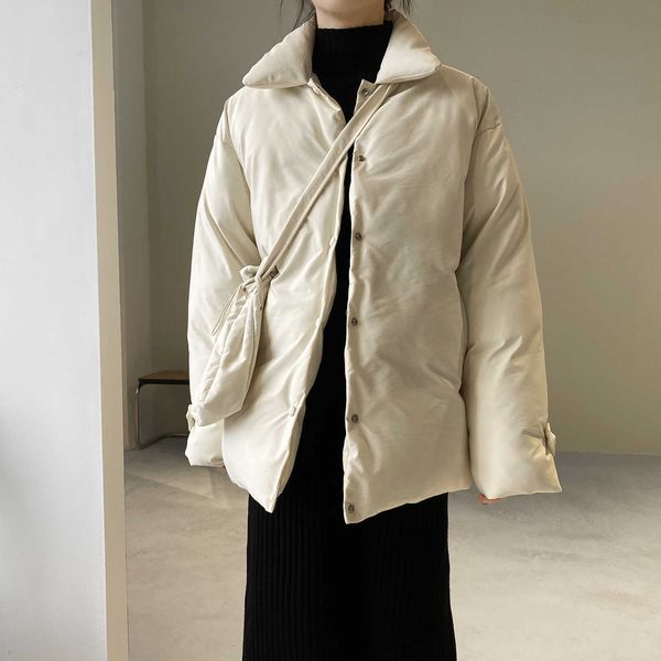stand collar cotton padded jacket women's autumn winter korean long sleeve loose casual thickened warm bread coat 210607, Black
stand collar cotton padded jacket women's autumn winter korean long sleeve loose casual thickened warm bread coat 210607, Black