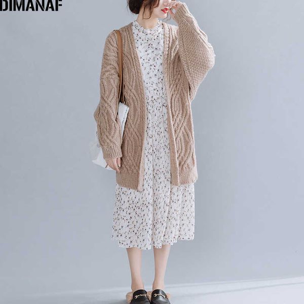 plus size women sweater outerwear autumn winter cotton wool thick female lady loose casual knitting cardigan long sleeve 210531, White
plus size women sweater outerwear autumn winter cotton wool thick female lady loose casual knitting cardigan long sleeve 210531, White