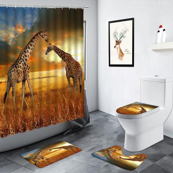 shower curtains wild animal giraffe curtain zebra tiger leopard wildlife bathroom decor carpet non-slip rug toilet door mat bath mats set
shower curtains wild animal giraffe curtain zebra tiger leopard wildlife bathroom decor carpet non-slip rug toilet door mat bath mats set