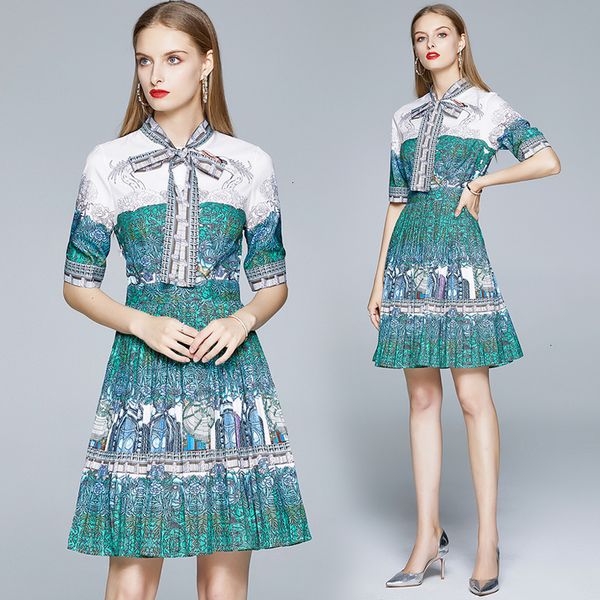 2021 new merchall summer multicolor print short sleeve midi runway designer women bow belt ruched vintage vacation es gte0, Black;gray
2021 new merchall summer multicolor print short sleeve midi runway designer women bow belt ruched vintage vacation es gte0, Black;gray