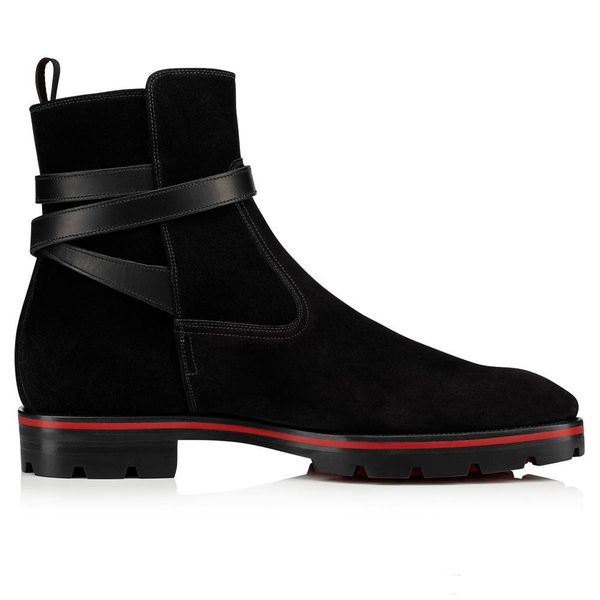 2021 luxurious designer red bottoms boot for men shoes ankle boots kicko style black suede calfskin elegant men's low heels booty reds
2021 luxurious designer red bottoms boot for men shoes ankle boots kicko style black suede calfskin elegant men's low heels booty reds