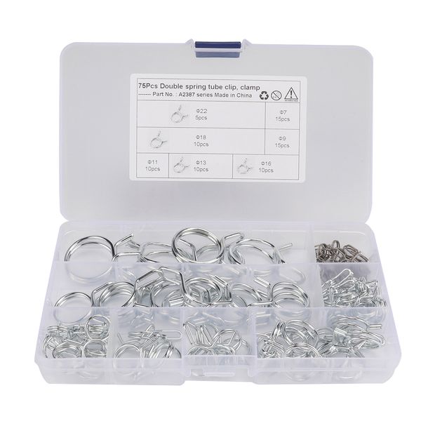 75 boxed m7 -m22 double wire spring pipe auto parts clamp fuel steel hose
75 boxed m7 -m22 double wire spring pipe auto parts clamp fuel steel hose