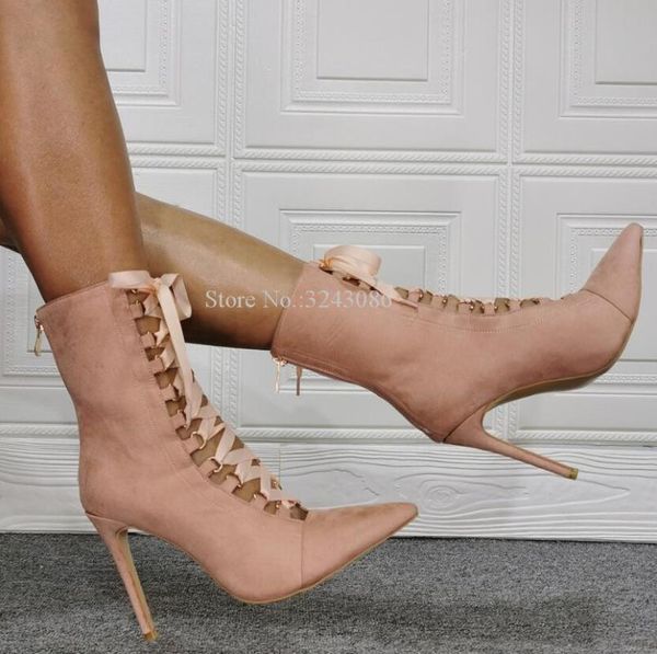 boots pink suede lace-up sandals ankle women fashion pointed toe stiletto heel pumps shoes lady real pos banquet shoe, Black
boots pink suede lace-up sandals ankle women fashion pointed toe stiletto heel pumps shoes lady real pos banquet shoe, Black
