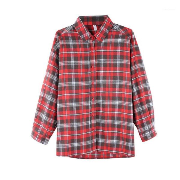 neatie kiddie korean style plaid long sleeve blouse women shirt turn-down collar loose streetwear casual blusas female women's blouses, White
neatie kiddie korean style plaid long sleeve blouse women shirt turn-down collar loose streetwear casual blusas female women's blouses, White