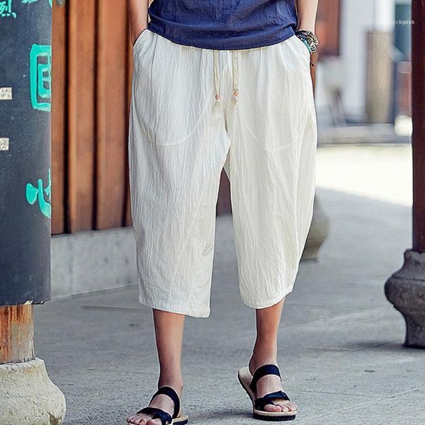 fashion men's mid pants trousers summer casual slim sports calf-length linen baggy harem m8071, Blue
fashion men's mid pants trousers summer casual slim sports calf-length linen baggy harem m8071, Blue