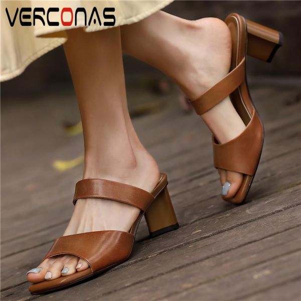 dress shoes verconas 2021 summer thick heels women sandals retro concise casual pumps genuine leather woman arrival slippers, Black
dress shoes verconas 2021 summer thick heels women sandals retro concise casual pumps genuine leather woman arrival slippers, Black