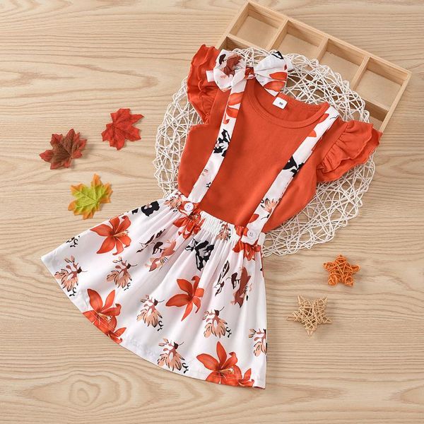 clothing sets focusnorm 1-6y summer kids girls clothes 3pcs ruffles sleeve t shirts printing suspender skirt + bow headwear, White
clothing sets focusnorm 1-6y summer kids girls clothes 3pcs ruffles sleeve t shirts printing suspender skirt + bow headwear, White