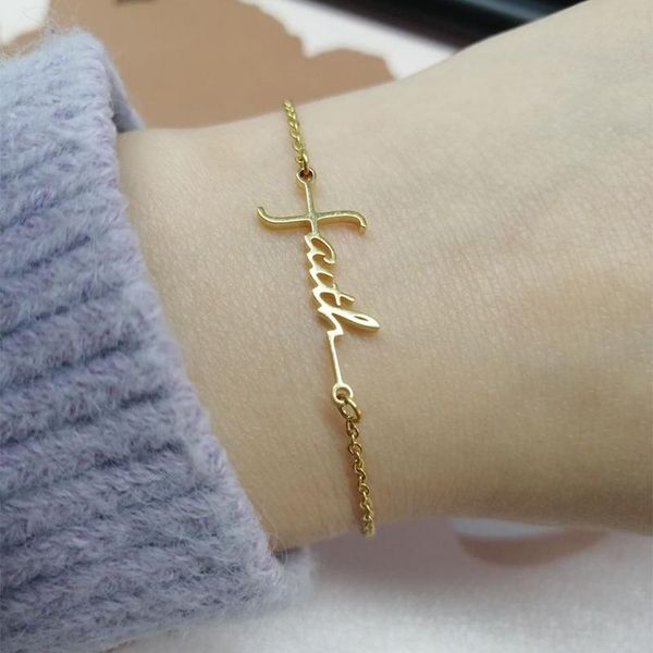 link, chain simple charms faith bracelet hebrews stainless steel gold plated bracelets women men inspiration gift 2021, Black
link, chain simple charms faith bracelet hebrews stainless steel gold plated bracelets women men inspiration gift 2021, Black