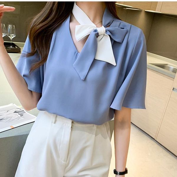 women's blouses & shirts bow diamonds short petal sleeve shirt women clothes 2021 summer casual solid chiffon blouse woman chemisier f, White
women's blouses & shirts bow diamonds short petal sleeve shirt women clothes 2021 summer casual solid chiffon blouse woman chemisier f, White