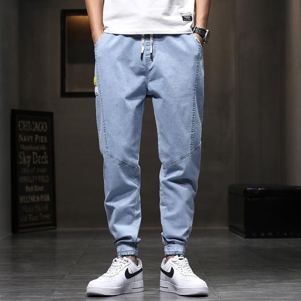 men's jeans japanese style fashion men loose designer denim cargo pants harem trousers slack bottom hip hop joggers, Blue
men's jeans japanese style fashion men loose designer denim cargo pants harem trousers slack bottom hip hop joggers, Blue