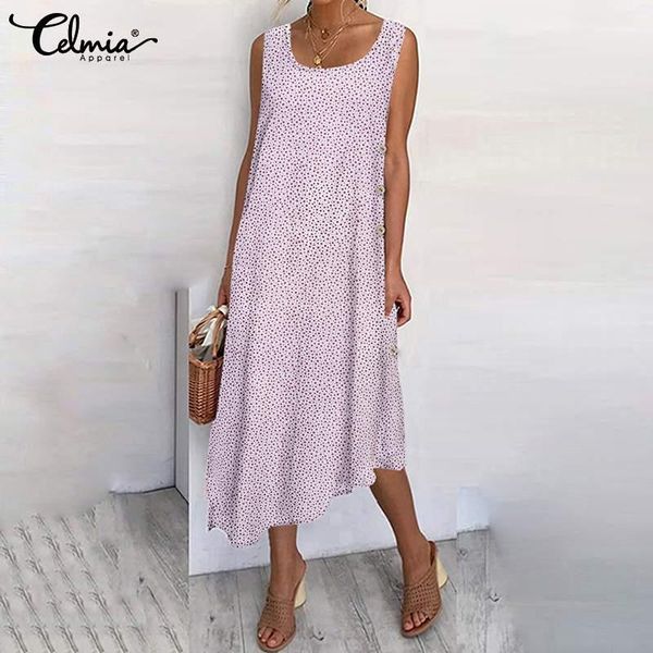casual dresses celmia 2021 women summer floral print dress fashion sleeveless irregular hem long robe loose streetwear button vestidos, Black;gray
casual dresses celmia 2021 women summer floral print dress fashion sleeveless irregular hem long robe loose streetwear button vestidos, Black;gray