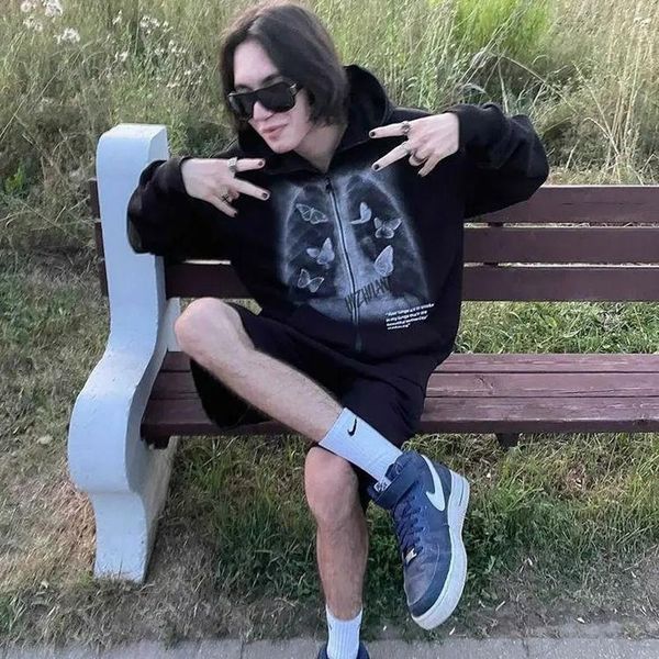 women's hoodies & sweatshirts oversized hoodie streetwear women jacket butterfly skeleto graphic goth harajuku y2k aesthetic clothes gr, Black
women's hoodies & sweatshirts oversized hoodie streetwear women jacket butterfly skeleto graphic goth harajuku y2k aesthetic clothes gr, Black