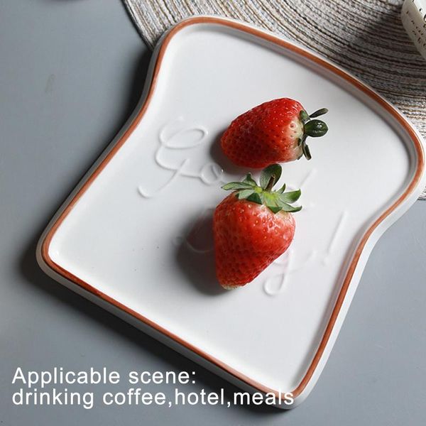 dishes & plates ceramic plate multifunctional breakfast toast shaped bread salad fruit snack tray household tableware
dishes & plates ceramic plate multifunctional breakfast toast shaped bread salad fruit snack tray household tableware