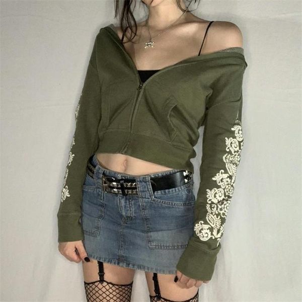 women's hoodies & sweatshirts e-girl graphic floral printed hoodie y2k women retro style jacket autumn spring army green short zip up c, Black
women's hoodies & sweatshirts e-girl graphic floral printed hoodie y2k women retro style jacket autumn spring army green short zip up c, Black