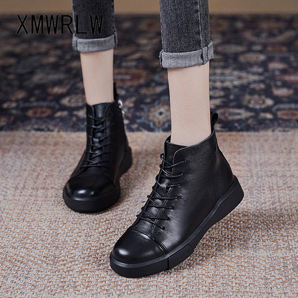 boots xmwrlw genuine leather ankle for women winter lace up casual warm plush shoes ladies autumn boot, Black
boots xmwrlw genuine leather ankle for women winter lace up casual warm plush shoes ladies autumn boot, Black
