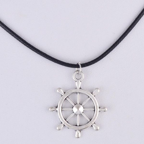 pendant necklaces 25*29mm antique silver color metal nautical ruder necklace women choker wax cord rope jewelry fashion jewellery
pendant necklaces 25*29mm antique silver color metal nautical ruder necklace women choker wax cord rope jewelry fashion jewellery