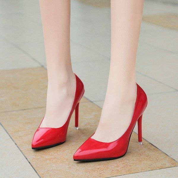dress shoes office thin heels pumps women pointed toe patent leather wedding woman chaussures femme zapatillas mujer, Black
dress shoes office thin heels pumps women pointed toe patent leather wedding woman chaussures femme zapatillas mujer, Black