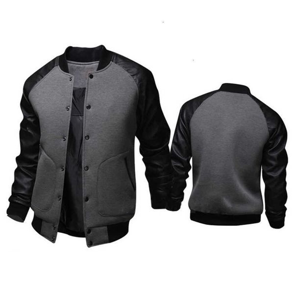 men's jackets fashion stylish men custom skull male simple baseball jacket coat 1suh 4uzz, Black;brown 
men's jackets fashion stylish men custom skull male simple baseball jacket coat 1suh 4uzz, Black;brown