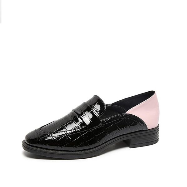dress shoes women's patent leather pumps slip on casual spring woman ladies square low heel fashion mixed color single female, Black
dress shoes women's patent leather pumps slip on casual spring woman ladies square low heel fashion mixed color single female, Black