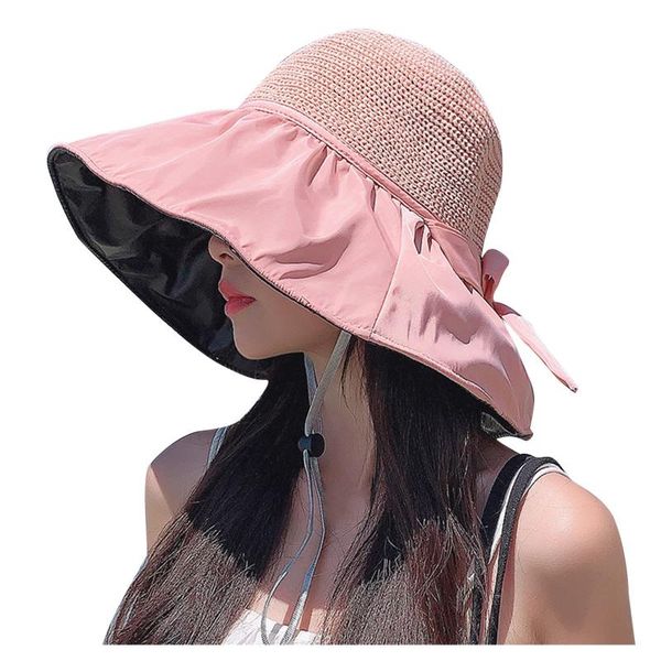 wide brim hats 2021 women summer large beach sided foldable anti-uv sun hat panama female sunscreen cap straw outdoor, Blue;gray
wide brim hats 2021 women summer large beach sided foldable anti-uv sun hat panama female sunscreen cap straw outdoor, Blue;gray