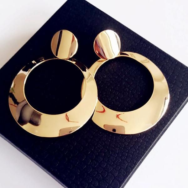 stud fashion earring for women 925 silver exaggerated circle earrings geometric large fashioned ear clips woman, Golden;silver
stud fashion earring for women 925 silver exaggerated circle earrings geometric large fashioned ear clips woman, Golden;silver