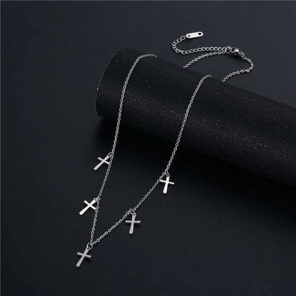 pendant necklaces stainless steel silver color cross & pendants for women choker clavicle chain jewelry femme bijoux collares
pendant necklaces stainless steel silver color cross & pendants for women choker clavicle chain jewelry femme bijoux collares