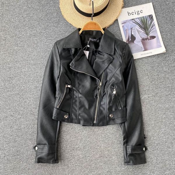 women's leather & faux autumn pu coat women short black jacket retro casual streetwear moto biker outerwear
women's leather & faux autumn pu coat women short black jacket retro casual streetwear moto biker outerwear