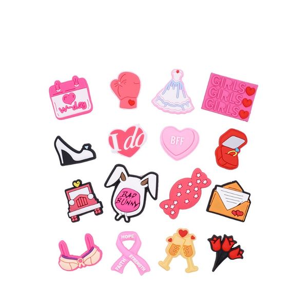 kids girls flower pvc charms hole garden shoes accessories fit bands bracelets croc jibz kids gifts decoration wristband buckle wedding deco, White;pink
kids girls flower pvc charms hole garden shoes accessories fit bands bracelets croc jibz kids gifts decoration wristband buckle wedding deco, White;pink