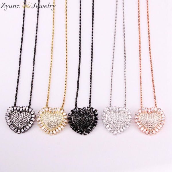 pendant necklaces 5pcs zyz334-6273 heart shape pendant, micro cz paved charm metal plating necklace, full cubic zircon jewelry, Silver
pendant necklaces 5pcs zyz334-6273 heart shape pendant, micro cz paved charm metal plating necklace, full cubic zircon jewelry, Silver